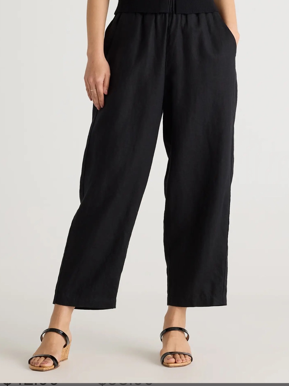 Quince 100% European linen pants XL